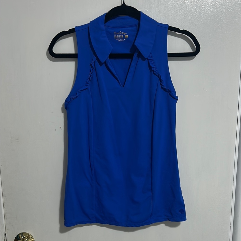 Blue Sleeveless Top
